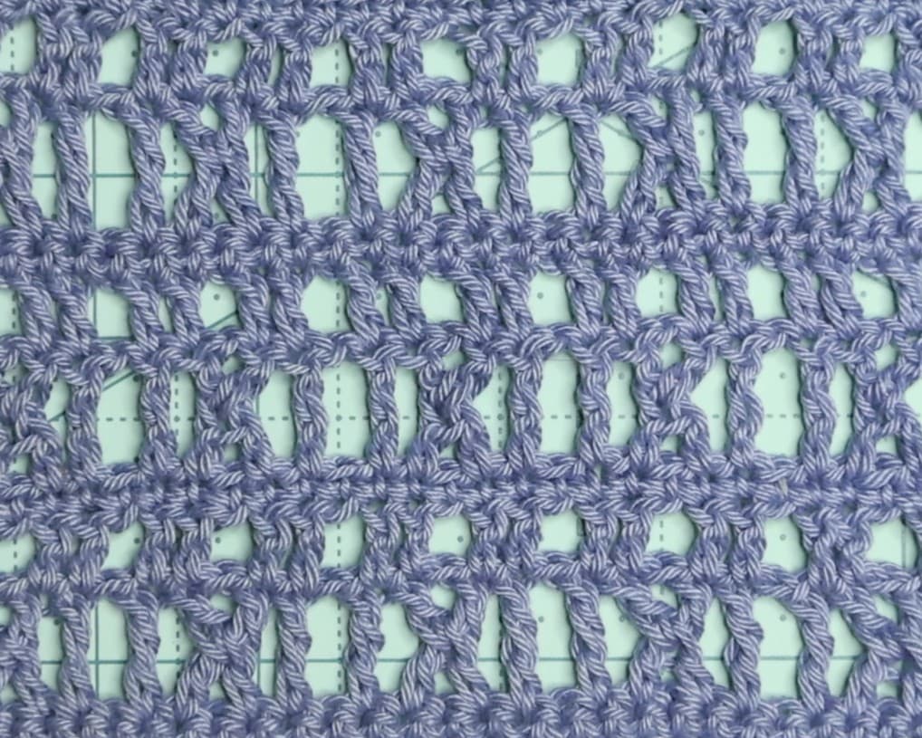 How to crochet the Osiris lace stitch(step-by-step tutorial)