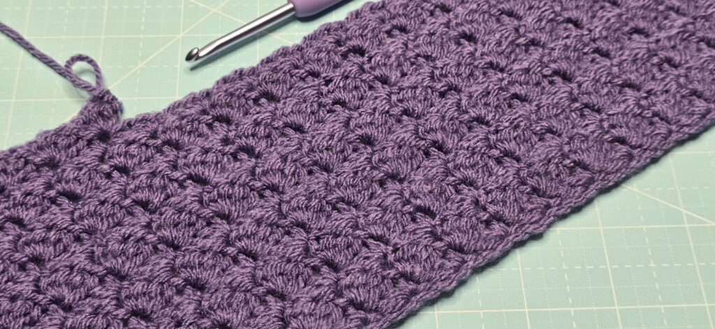 a couple row repeat of sedge stitch