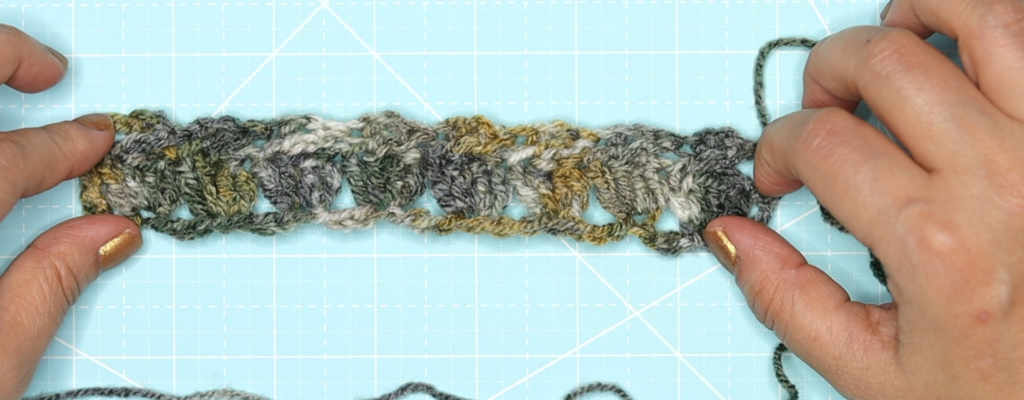 The cabbage patch stitch row 2