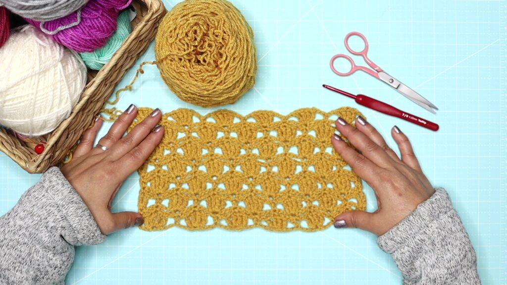 The shell petal stitch cover