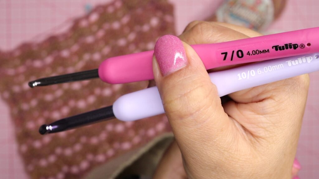 Using larger crochet hook for making a shawl