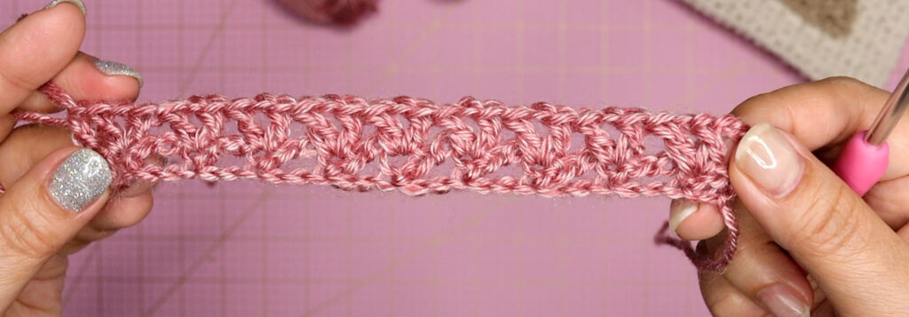 Floating V-stitch row 2