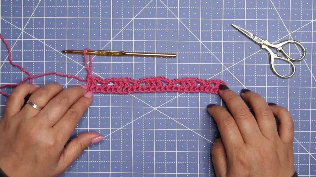 Cob cottage stitch row 2
